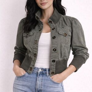 302. Vintage Forever 21 Utility Jacket in Olive